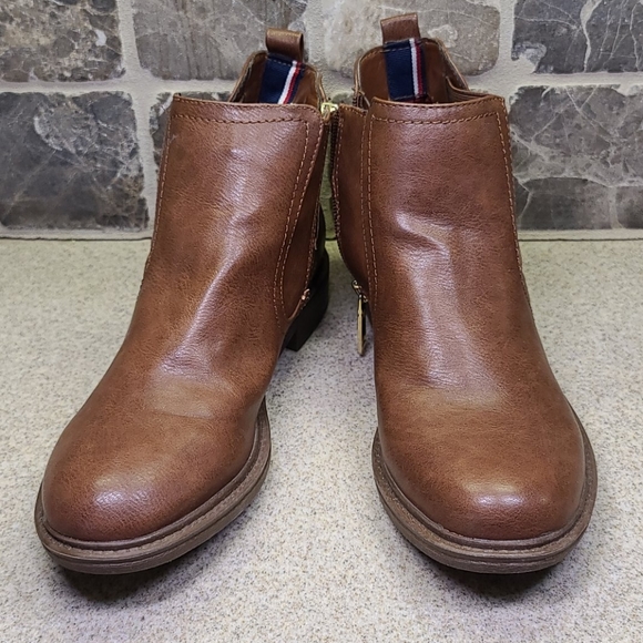 TOMMY HILFIGER Size 8 M Ankle Boots Brown - Picture 8 of 12